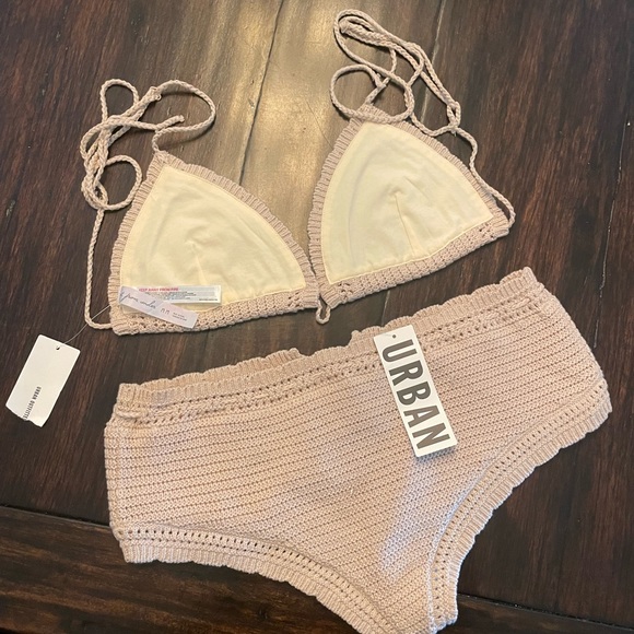 Urban outfitters crochet bikini top & bottom - Picture 2 of 2